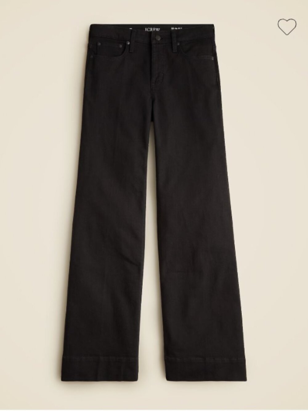 NWOT J. Crew Low-rise denim trouser in 1996 semi-stretch